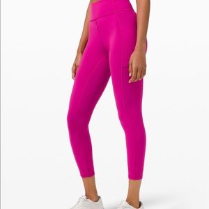 ripened leggings lululemon pink magenta size 4 28’ worn once fast and free